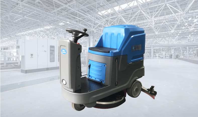 駕駛式洗地機(jī)使用