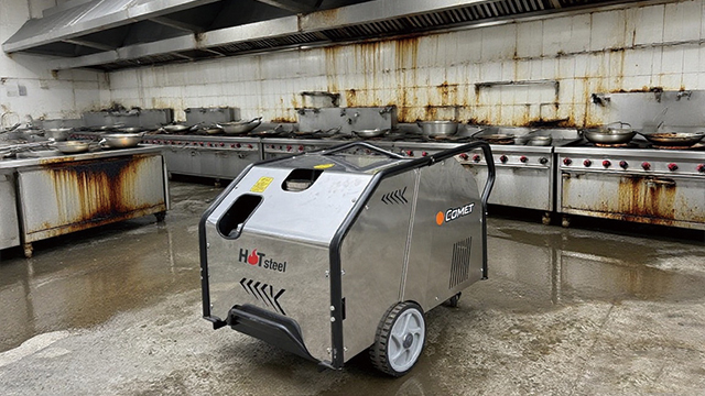 潔臣士高壓清洗機：食堂后廚清潔提質(zhì)增效的核心利器